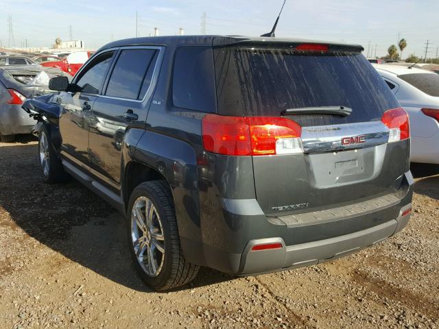 2CTALBEW7A6301740 - 2010 GMC TERRAIN SL CHARCOAL photo 3