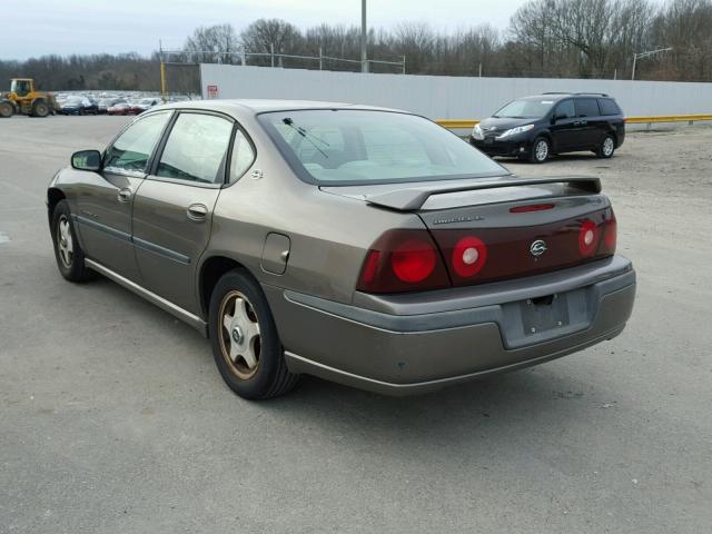 2G1WH55K929320168 - 2002 CHEVROLET IMPALA LS BROWN photo 3