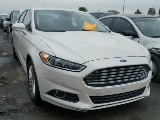 3FA6P0PU8DR242495 - 2013 FORD FUSION SE WHITE photo 1