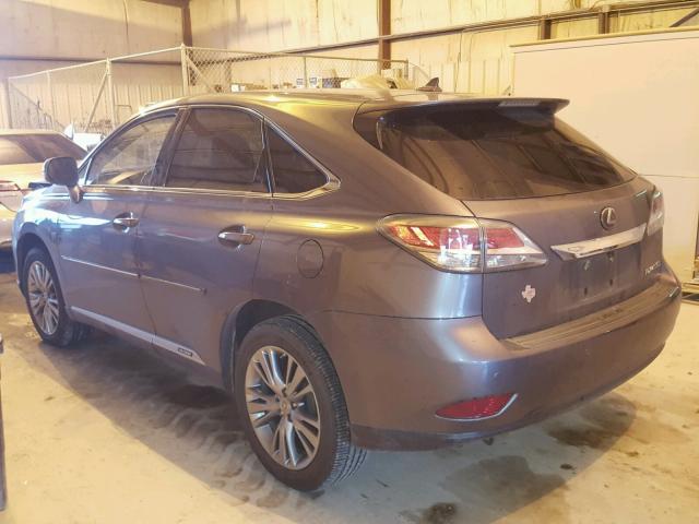 JTJZB1BA5D2410605 - 2013 LEXUS RX 450 CHARCOAL photo 3