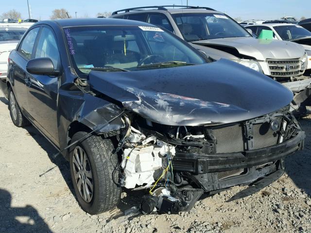 KNAFU4A20D5718577 - 2013 KIA FORTE EX GRAY photo 1