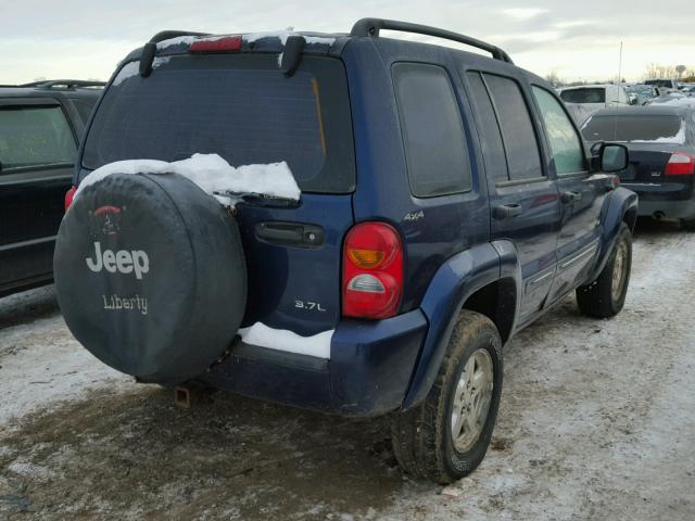 1J4GL58K62W227471 - 2002 JEEP LIBERTY LI BLUE photo 4