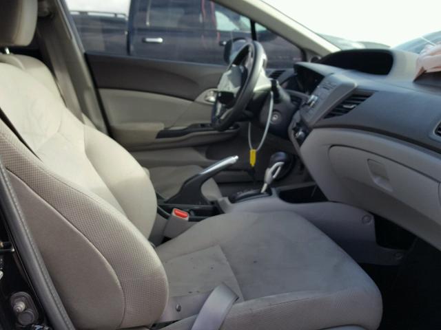 2HGFB2F80CH605019 - 2012 HONDA CIVIC EX შავი ფოტო 5