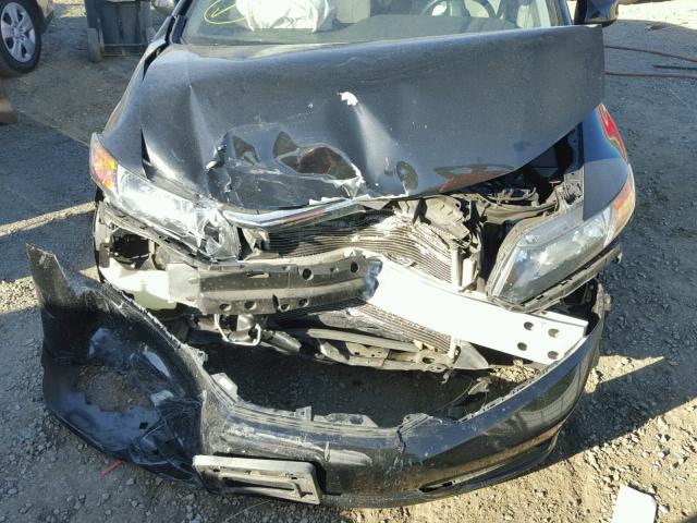 2HGFB2F80CH605019 - 2012 HONDA CIVIC EX შავი ფოტო 7