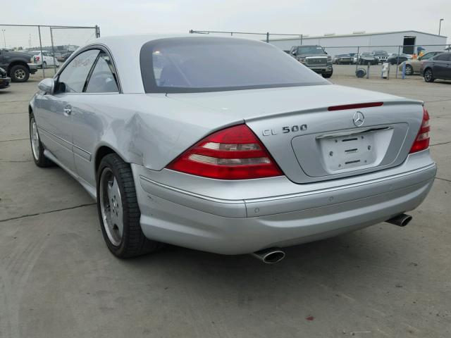 WDBPJ75J72A030971 - 2002 MERCEDES-BENZ CL 500 SILVER photo 3