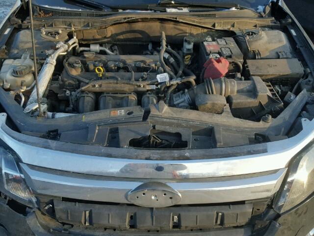 3FAHP0JA4CR313990 - 2012 FORD FUSION SEL BLACK photo 7