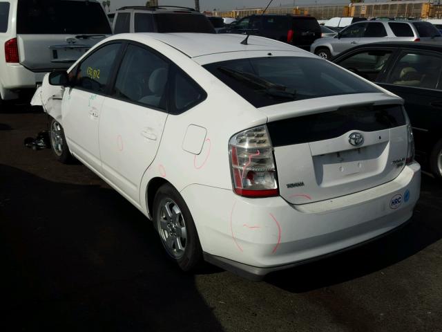 JTDKB20U793503232 - 2009 TOYOTA PRIUS WHITE photo 3