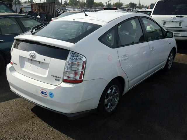 JTDKB20U793503232 - 2009 TOYOTA PRIUS WHITE photo 4