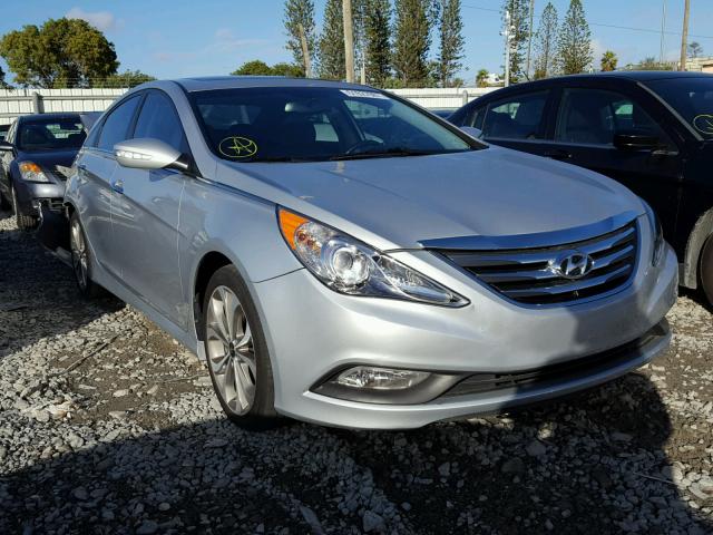 5NPEC4AC7EH847010 - 2014 HYUNDAI SONATA SE SILVER photo 1