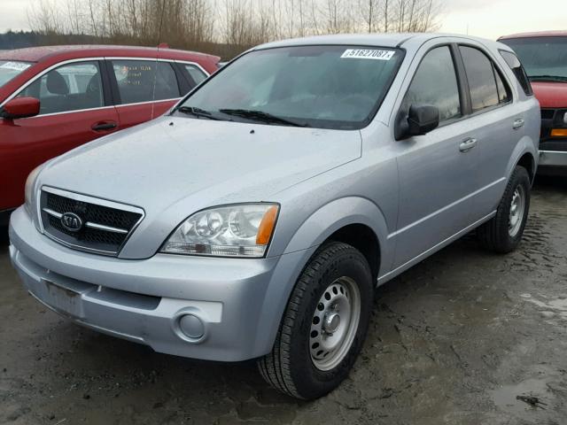 KNDJD733855492097 - 2005 KIA SORENTO EX SILVER photo 2