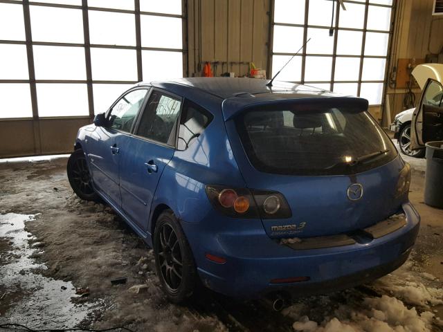 JM1BK344761524265 - 2006 MAZDA 3 HATCHBAC BLUE photo 3