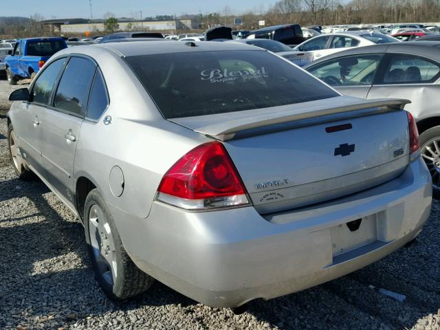 2G1WD58C869322242 - 2006 CHEVROLET IMPALA SUP SILVER photo 3