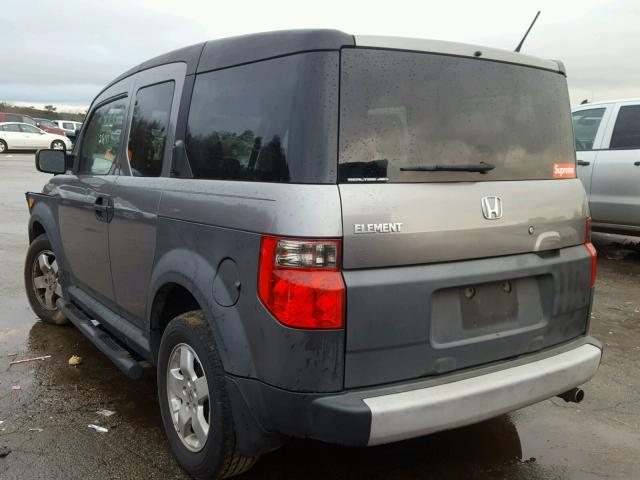 5J6YH28645L025595 - 2005 HONDA ELEMENT EX GRAY photo 3