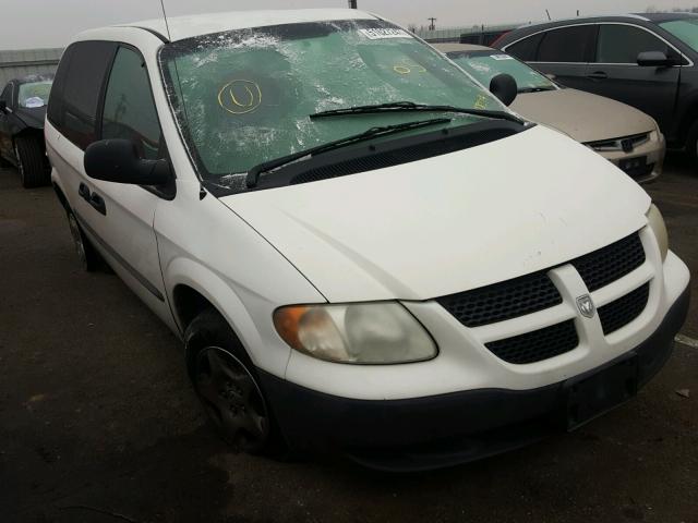 1D4GP25343B118234 - 2003 DODGE CARAVAN SE WHITE photo 1