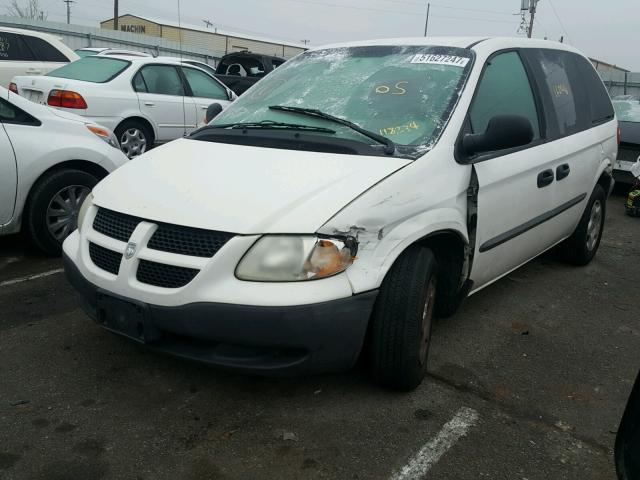 1D4GP25343B118234 - 2003 DODGE CARAVAN SE WHITE photo 2