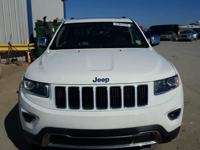 1C4RJFBG5EC363627 - 2014 JEEP GRAND CHER WHITE photo 9