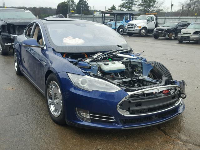 5YJSA1S20FF097463 - 2015 TESLA MODEL S 70 BLUE photo 1