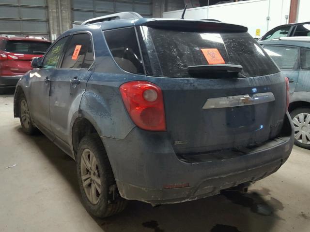 2GNALDEK2C6180405 - 2012 CHEVROLET EQUINOX LT BLUE photo 3