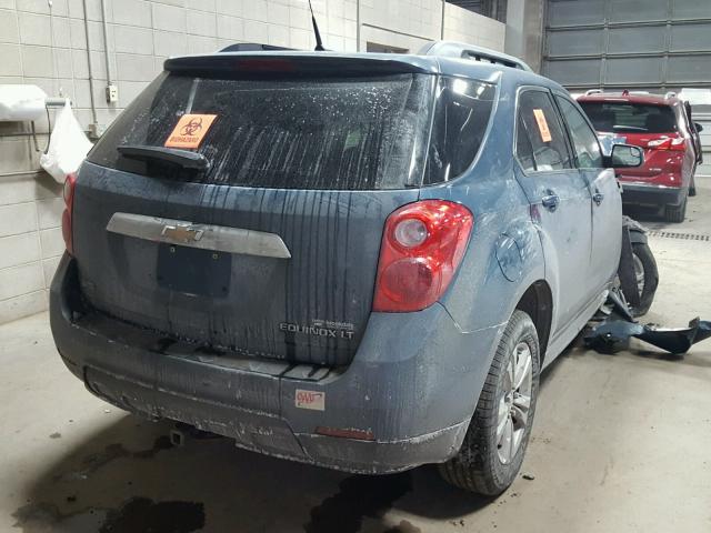 2GNALDEK2C6180405 - 2012 CHEVROLET EQUINOX LT BLUE photo 4