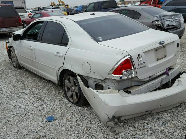 3FAHP07Z28R263059 - 2008 FORD FUSION SE WHITE photo 3