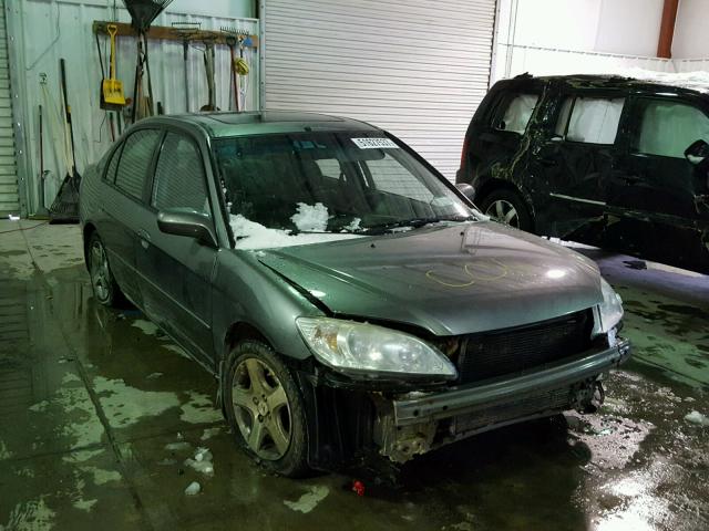 2HGES25734H503610 - 2004 HONDA CIVIC EX GRAY photo 1