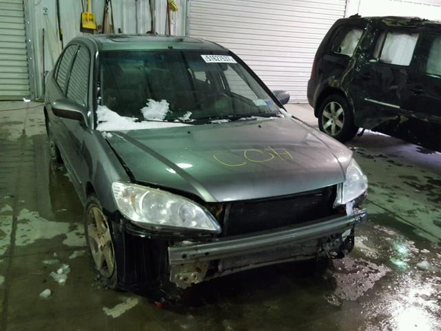 2HGES25734H503610 - 2004 HONDA CIVIC EX GRAY photo 9