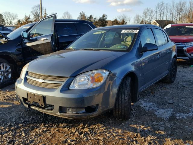 1G1AL55F577356685 - 2007 CHEVROLET COBALT LT BLUE photo 2