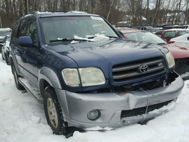 5TDBT44A64S212026 - 2004 TOYOTA SEQUOIA SR BLUE photo 1