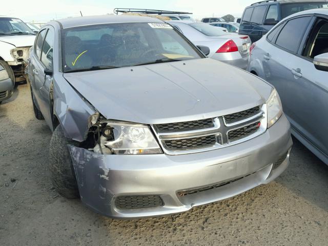 1C3CDZABXDN518281 - 2013 DODGE AVENGER SE GRAY photo 1