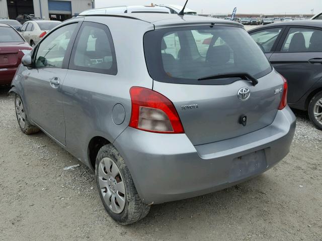 JTDJT923475119352 - 2007 TOYOTA YARIS SILVER photo 3