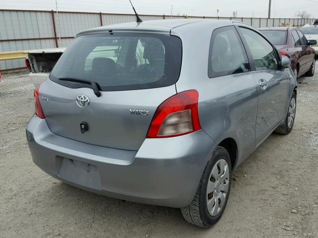 JTDJT923475119352 - 2007 TOYOTA YARIS SILVER photo 4