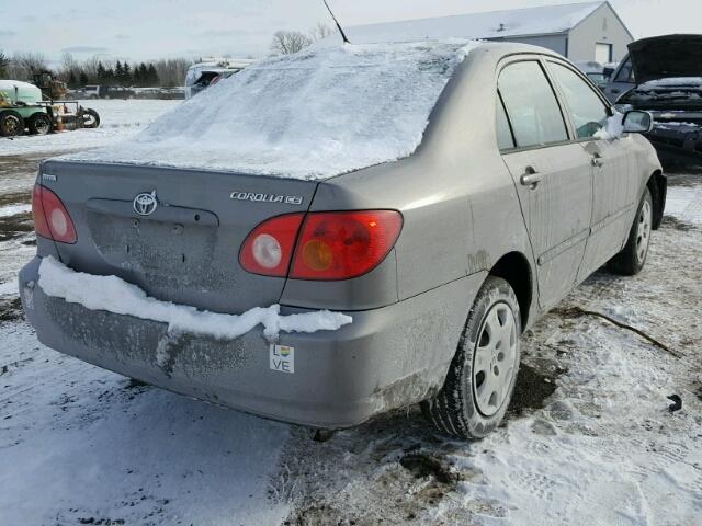 1NXBR32E33Z165879 - 2003 TOYOTA COROLLA CE GRAY photo 4