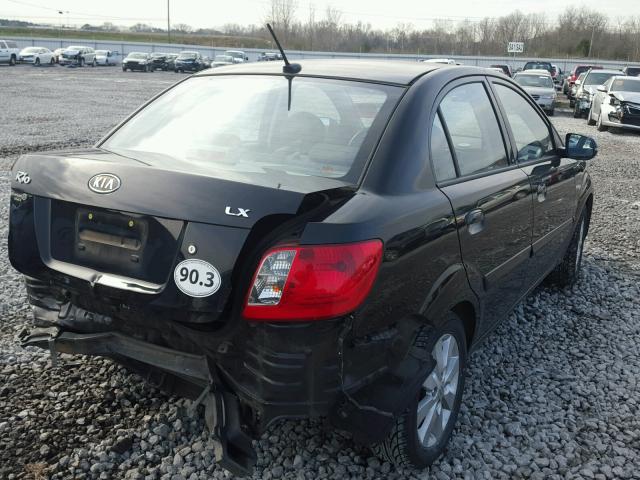 KNADH4A34B6944133 - 2011 KIA RIO BASE BLACK photo 4