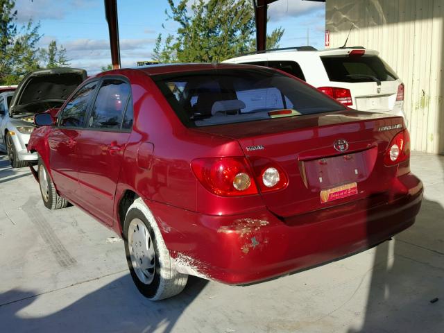 1NXBR32EX6Z726941 - 2006 TOYOTA COROLLA CE RED photo 3