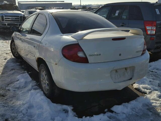 1B3ES56C22D616083 - 2002 DODGE NEON ES WHITE photo 3