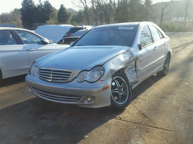 WDBRF54H86A879610 - 2006 MERCEDES-BENZ C GENERATI SILVER photo 2