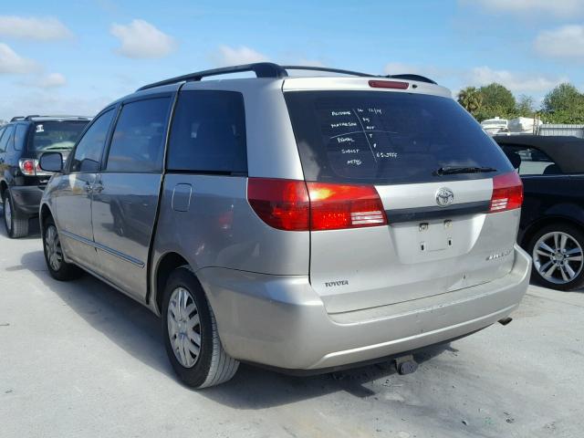 5TDZA23C65S335175 - 2005 TOYOTA SIENNA CE TAN photo 3