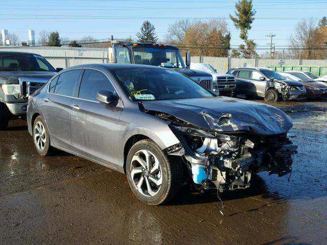 1HGCR2F85HA281473 - 2017 HONDA ACCORD EXL GRAY photo 1