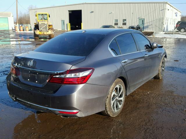 1HGCR2F85HA281473 - 2017 HONDA ACCORD EXL GRAY photo 4