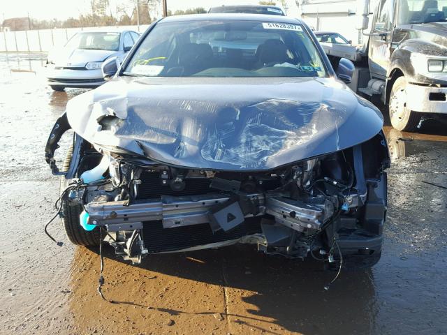 1HGCR2F85HA281473 - 2017 HONDA ACCORD EXL GRAY photo 9