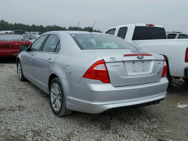 3FAHP0JA8CR212886 - 2012 FORD FUSION SEL SILVER photo 3