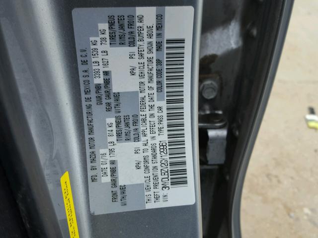 3MYDLBZV2GY129961 - 2016 TOYOTA SCION IA SILVER photo 10