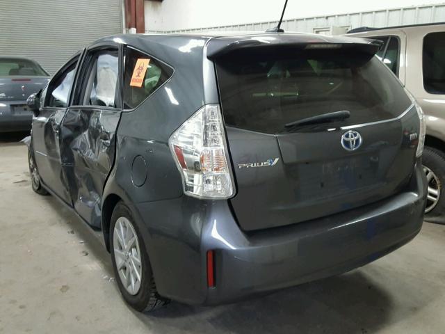 JTDZN3EU6C3115226 - 2012 TOYOTA PRIUS V GRAY photo 3