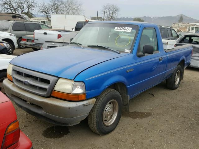 1FTYR10V9XUA70321 - 1999 FORD RANGER BLUE photo 2