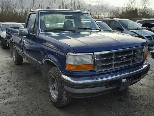 1FTEF14H6TLB15151 - 1996 FORD F150 BLUE photo 1