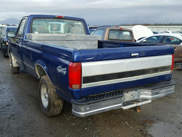 1FTEF14H6TLB15151 - 1996 FORD F150 BLUE photo 3