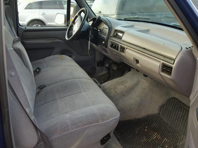 1FTEF14H6TLB15151 - 1996 FORD F150 BLUE photo 5