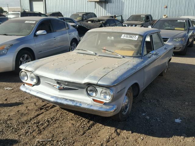 00769W101294 - 1960 CHEVROLET CORVAIR GRAY photo 2