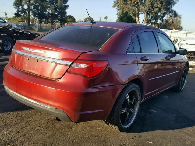 1C3CCBAB4CN205039 - 2012 CHRYSLER 200 LX BURGUNDY photo 4