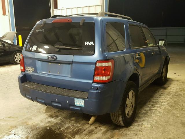 1FMCU03709KB30397 - 2009 FORD ESCAPE XLT BLUE photo 4